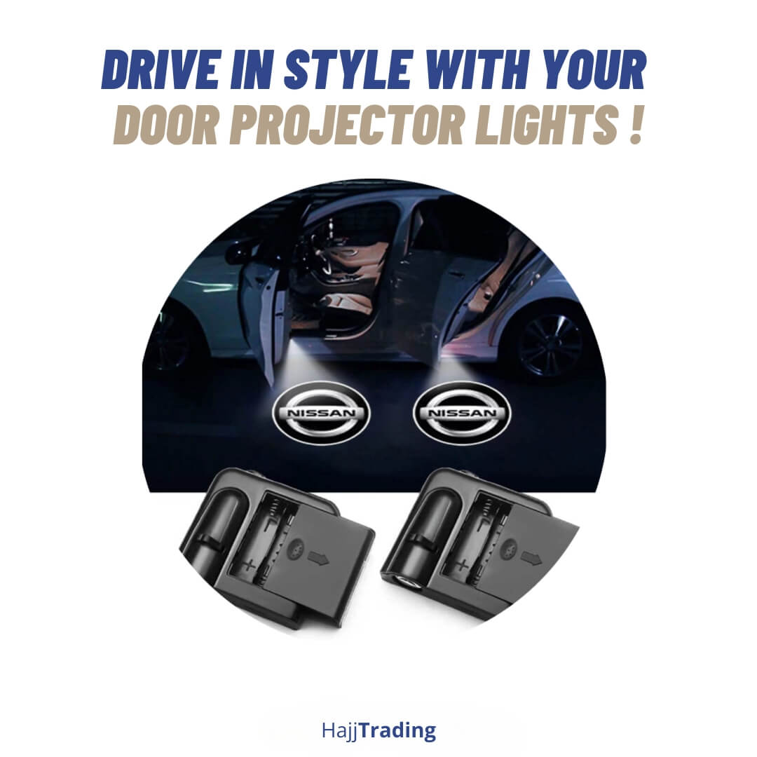 Car Door LED Logo Projector Lights – Wireless, Smart Sensor, 2pcs Set