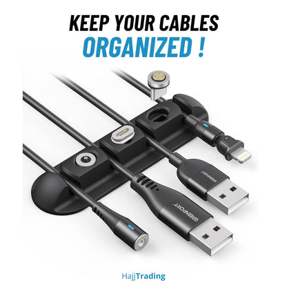 Cable Organizer Clips – Adhesive Wire Holder for Desk, Car & Home