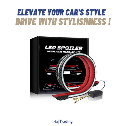 Carbon Fiber LED Spoiler Light – Dynamic Tail Brake & Turn Signal