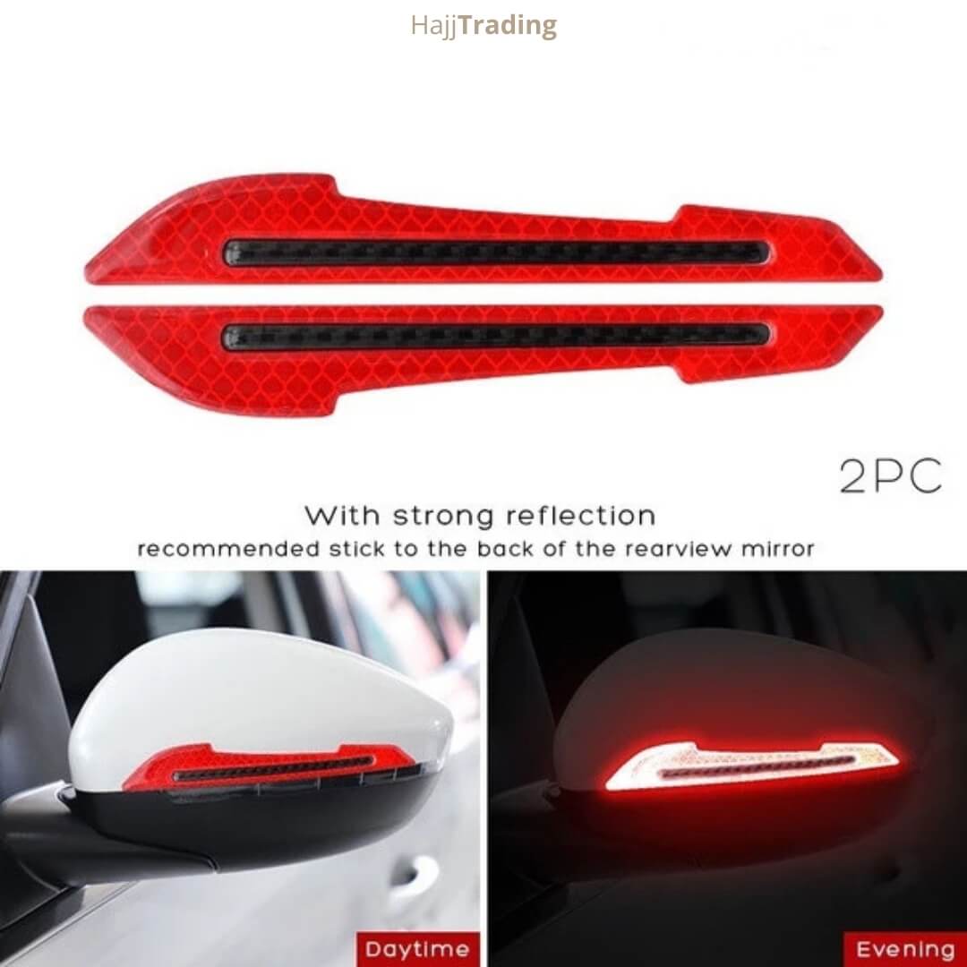 Reflective Mirror Stickers – Fluorescent, Waterproof Safety Set