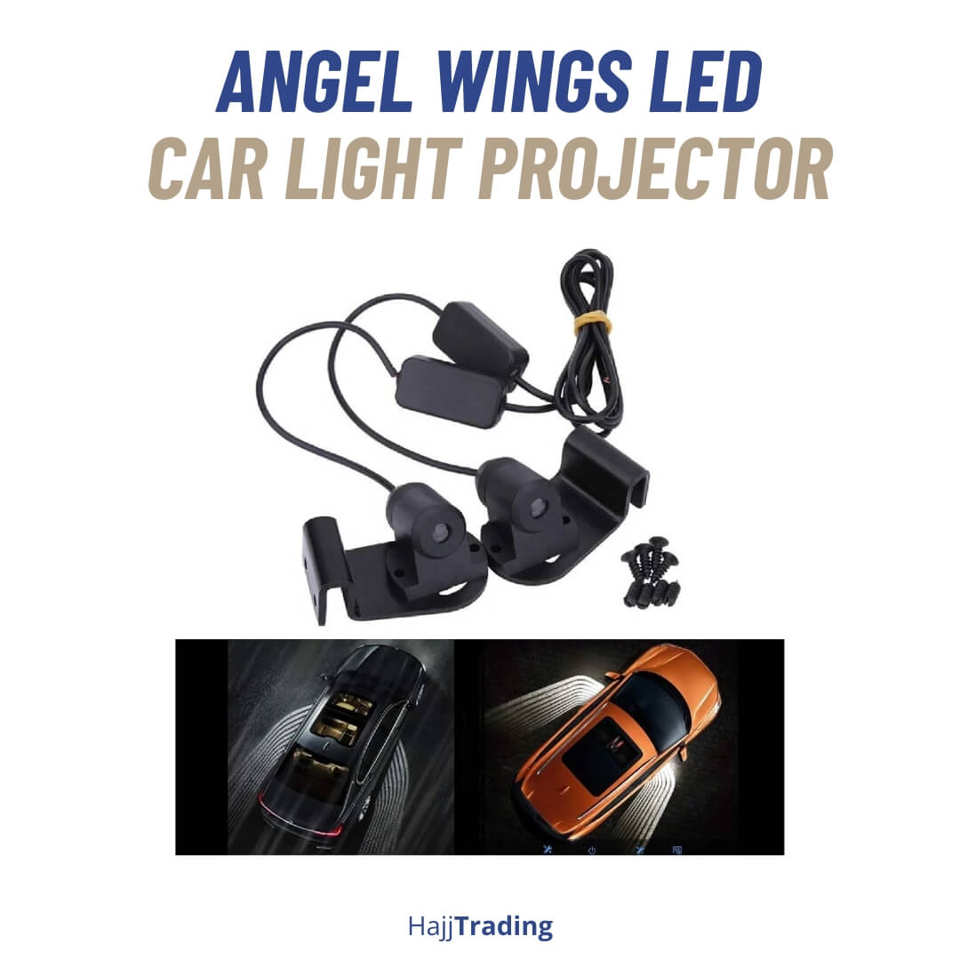Wings LED Lights Set – Adjustable Angle, White/Red, 2pcs