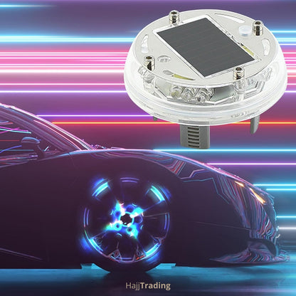 Solar Car Wheel Rim Lights – RGB Colorful, Waterproof