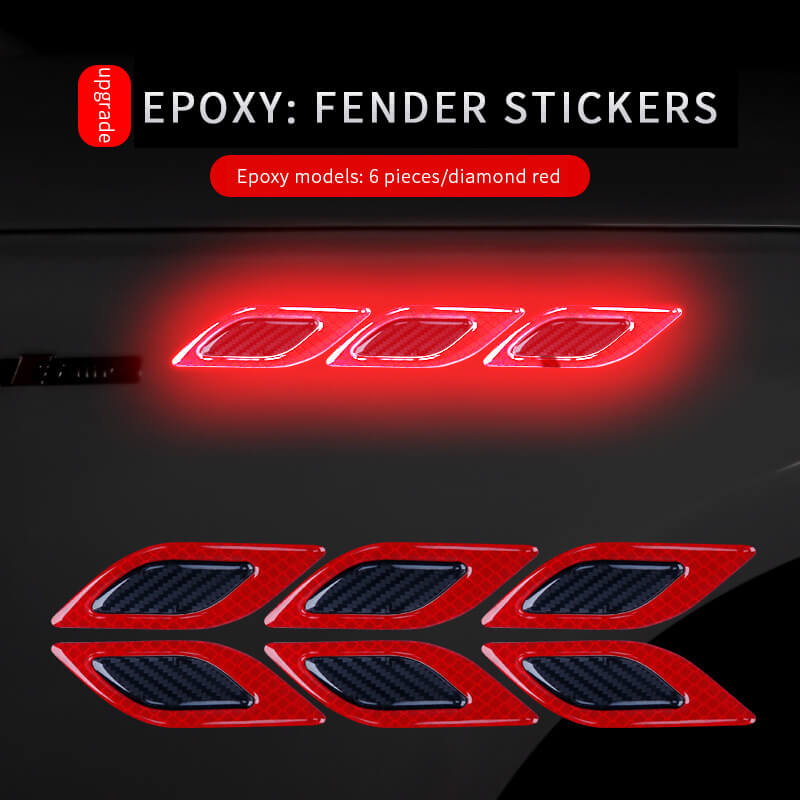 Arrow Reflective Stickers – Fluorescent, Waterproof Safety Decals