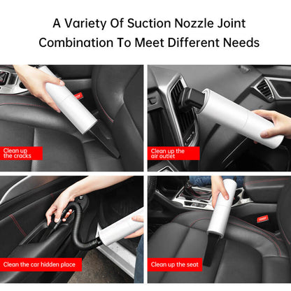 Portable Mini Car Vacuum Cleaner – Strong Suction, Long Cord | Black
