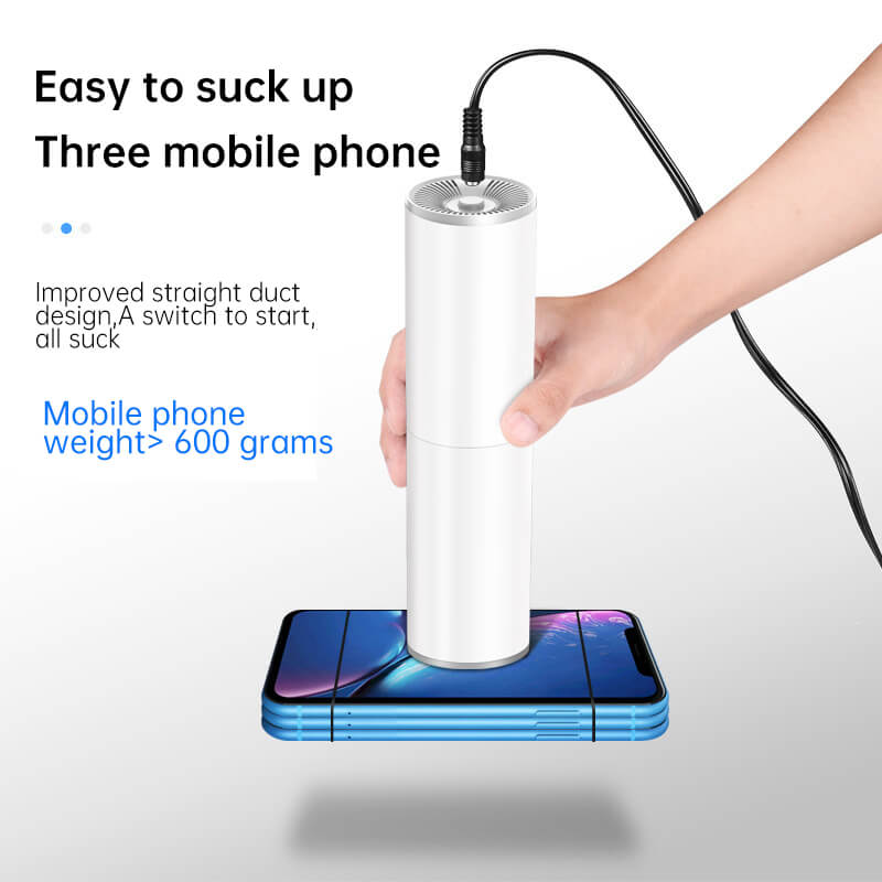 Portable Mini Car Vacuum Cleaner – Strong Suction, Long Cord | Black