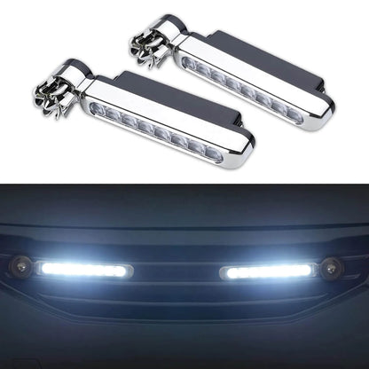 8 LED Wind-Powered Car Lights – Wireless Fan Style, Universal Fit