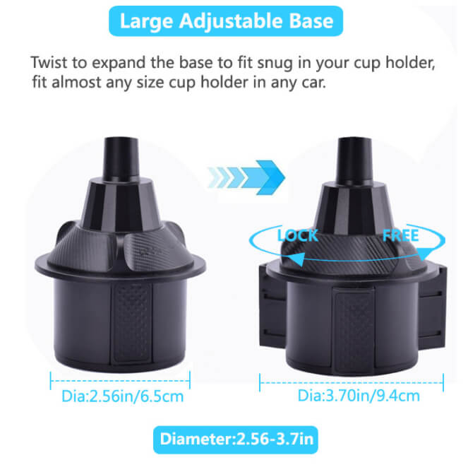 Car Steering Food Tray with Phone Holder – 360° Rotating Mount